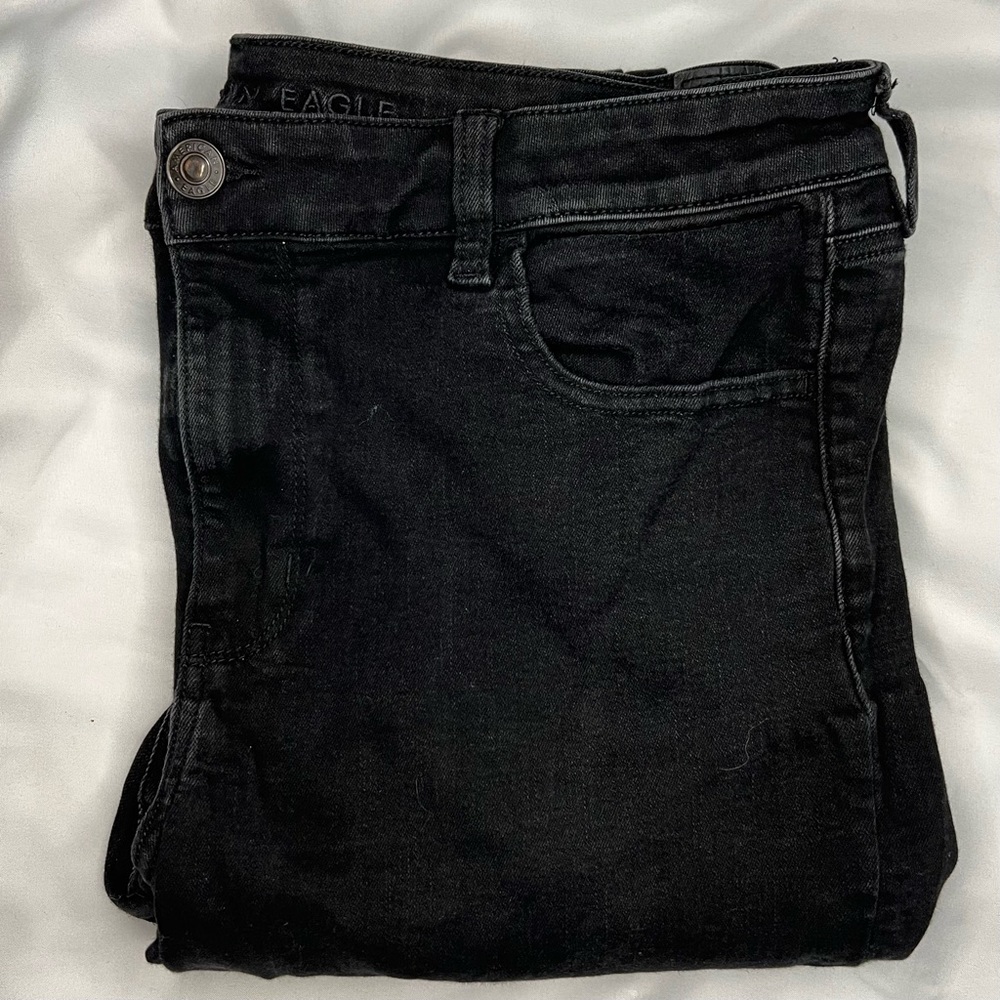 Black American Eagle Skinny Jeans
